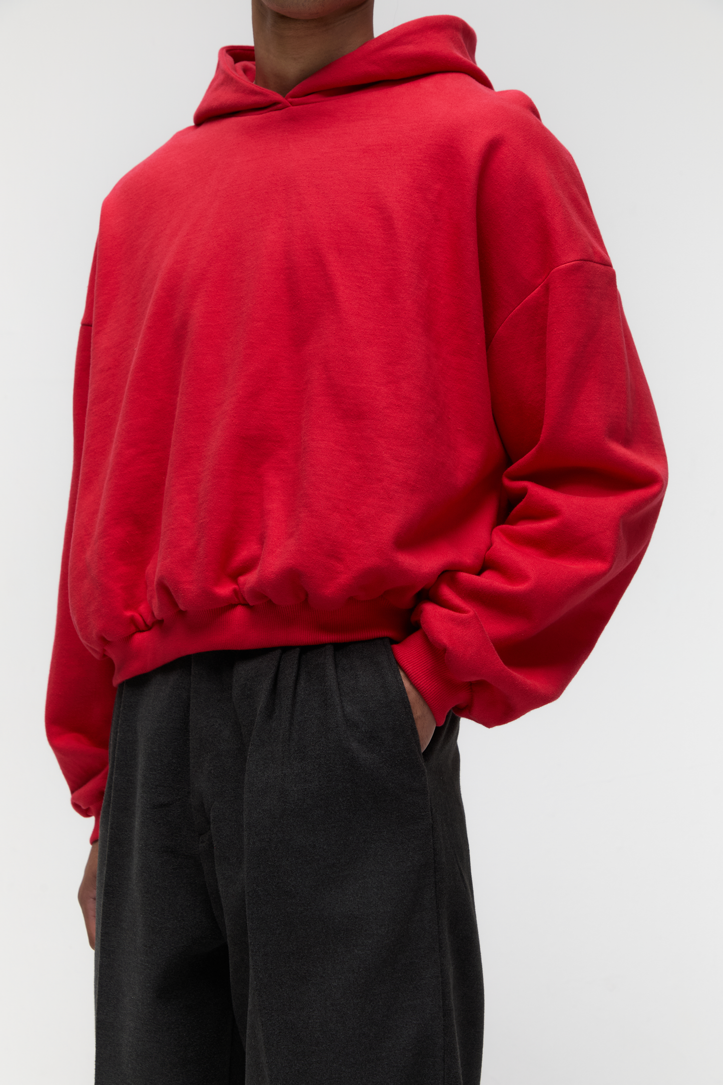 Spring Hoodie Washed Red